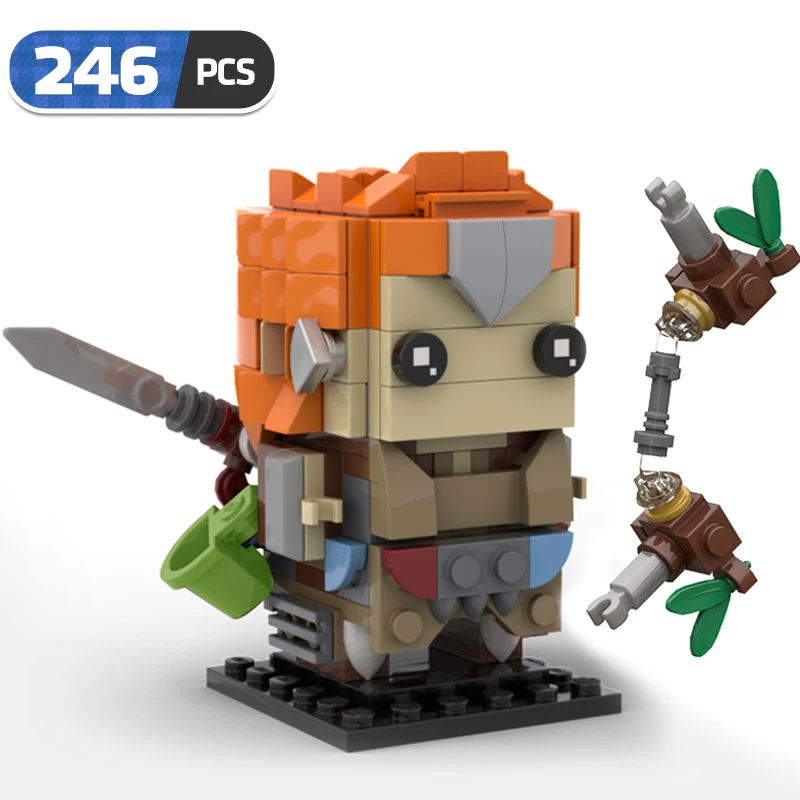 

Игрушка-конструктор MOC Game Horizon Zero Dawned Aloy Brickheadz, фигурки героев, игрушки для детей, подарки