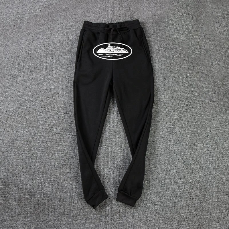 

Padded Sweatpants Men Women Europe American Casual Tide High Street Trousers Ins Hip Hop Cotton Sweatpants Couple Pants