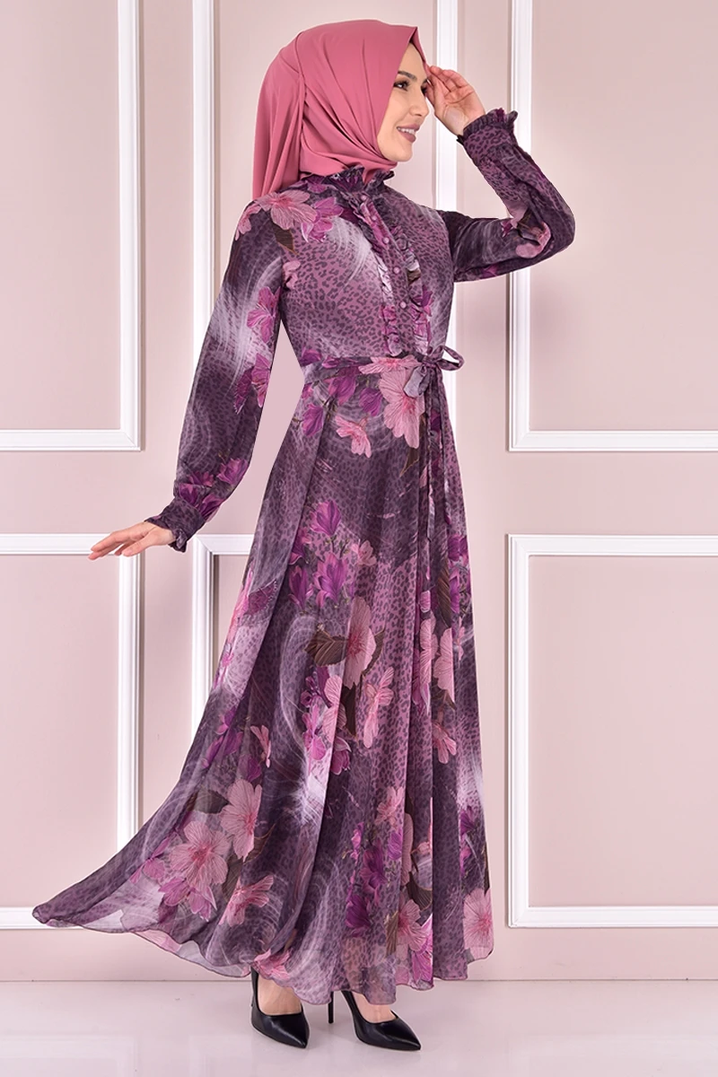 

Chiffon Dress Lila YGS2019