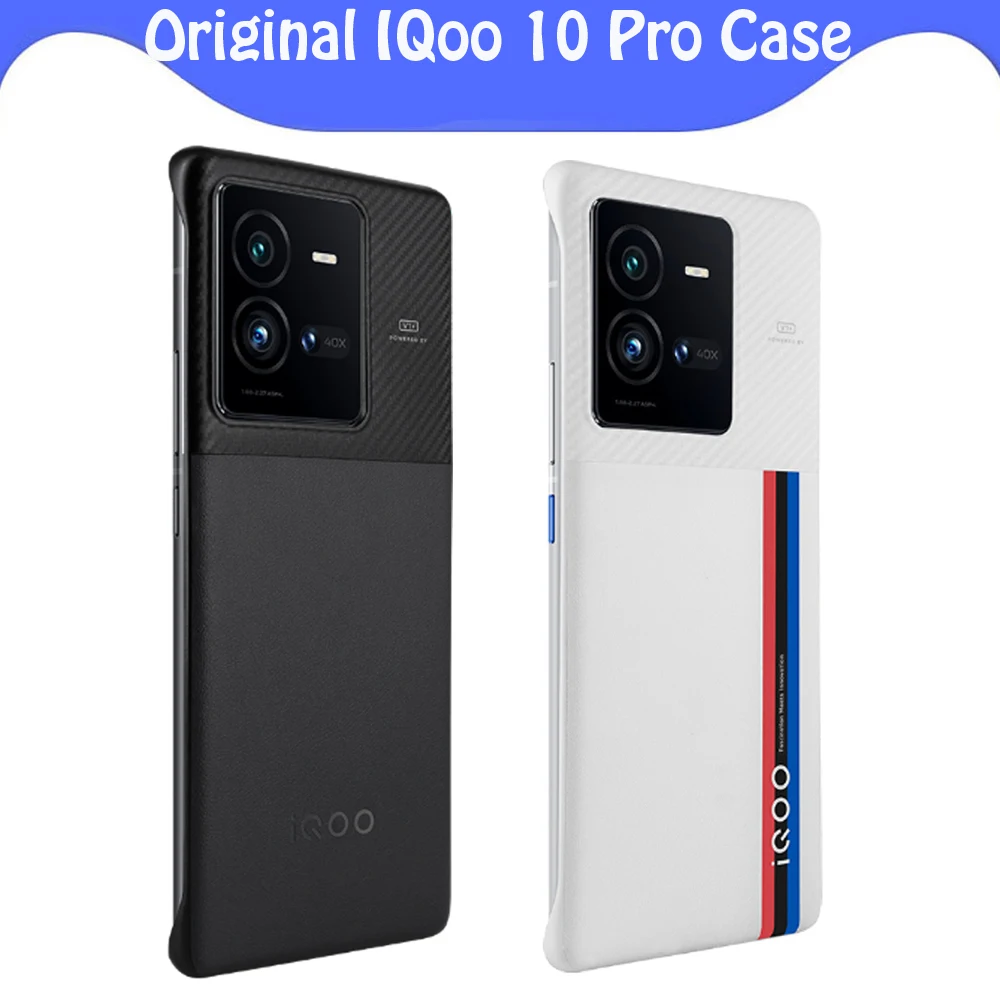 

100% Оригинальный Vivo iQOO 10 Pro Чехол тонкий сенсорный кожаный чехол из поликарбоната жесткий защитный чехол для смартфона iQOO 10 Pro