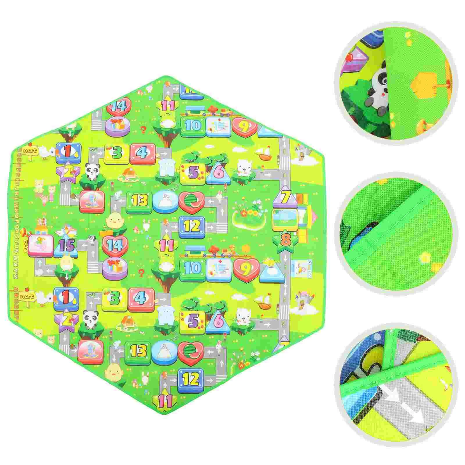 

Mat Rug Kids Play Floor Baby Mats Carpet Playroomnursery Infant Padded Tent Activity Educational Playmat Road Train Track City