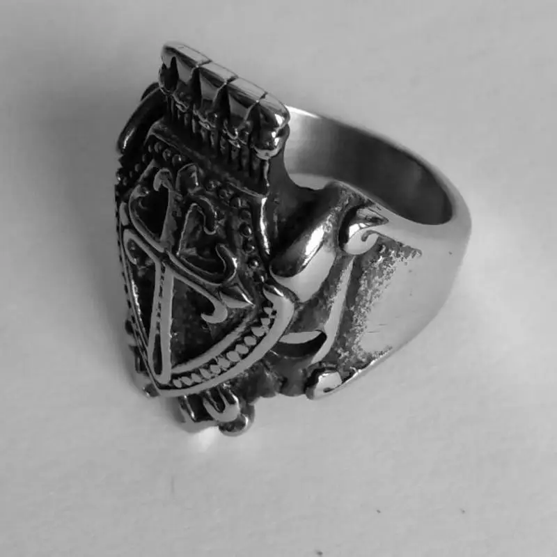 Мужское Винтажное кольцо из нержавеющей стали