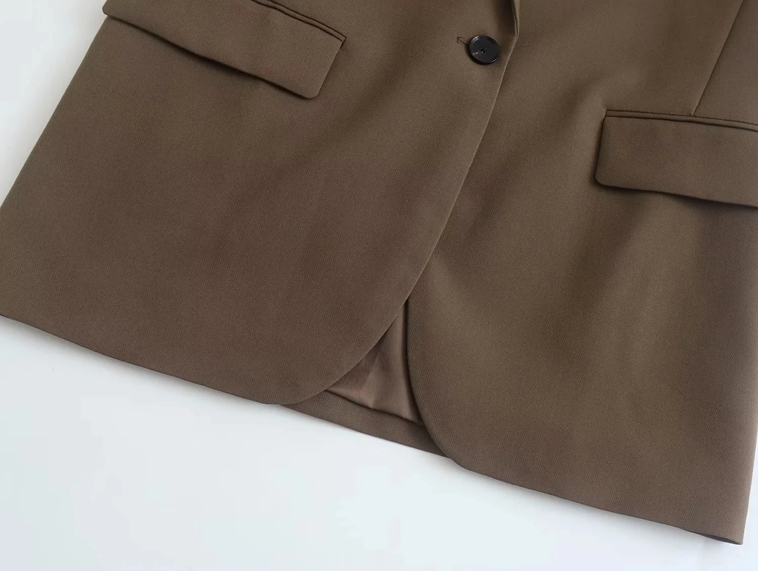 Maxdutti French Style Office Lady Fashion Vintage Jacket Simple Casual Blazers Women