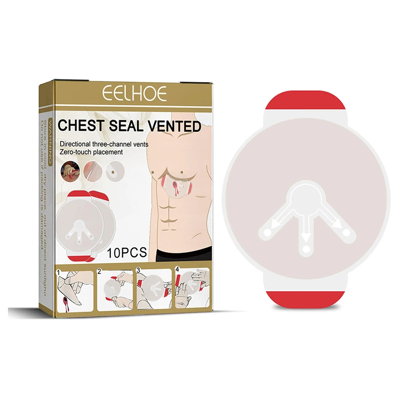 

1pc Hot sale Rescue chest seal medical chest seal vented