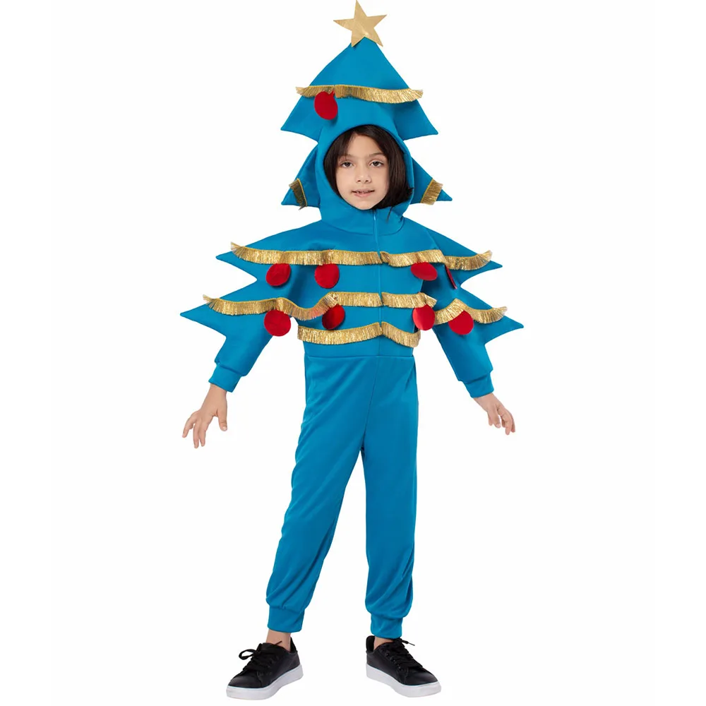 

Детский костюм для косплея рождественской елки, комбинезон для мальчиков и девочек