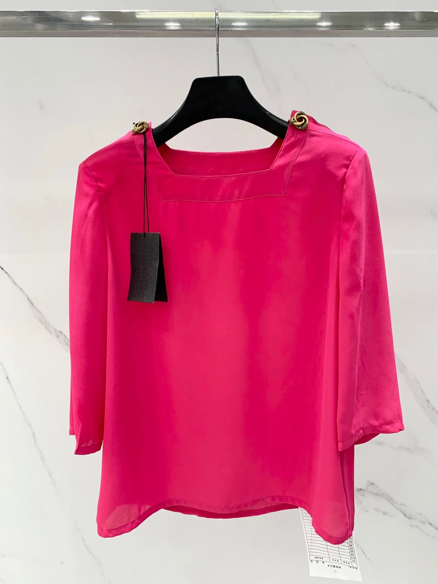 

Female Clothing Shirt Top Women Blouse Women Clothing Woman Clothes Fashion 2022 Women's Shirt Square Collar Casual T-shirts