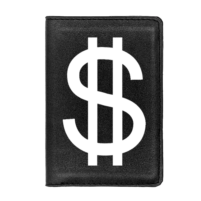

Высококачественная Кожаная Обложка для паспорта со знаком доллара, мужская и женская Обложка для паспорта, дорожные аксессуары для удостов...