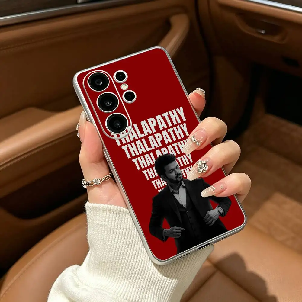 Фото Чехол для телефона Thalapathy Vijay India из прозрачного мягкого силикона для Samsung S25, S24, S21, S22, S23, S30, Ultra, S20, Plus №2