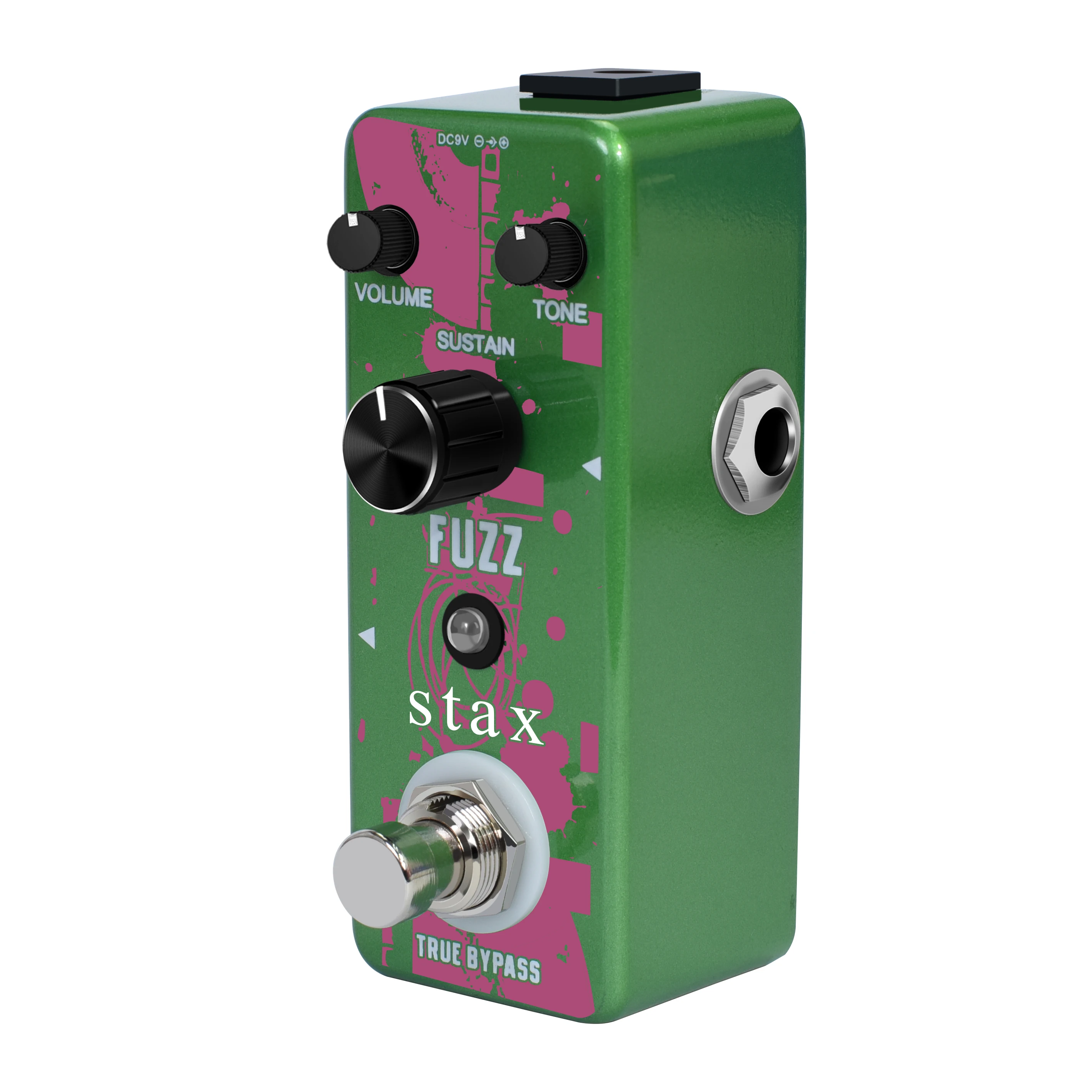 Stax LEF-306 Fuzz Pedal For Electric Guitar & Bass Traditional Fuzz Effect Full Metal Shell ​True Bypass