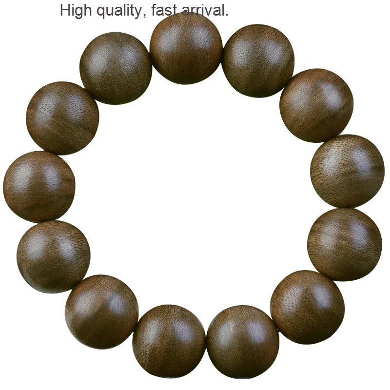 

Old Materials Fidelity Agarwood Bracelet Kalimantan Men and Women Couple Crafts Wooden 20 Bracelet Buddha Beads Bracelet Beads