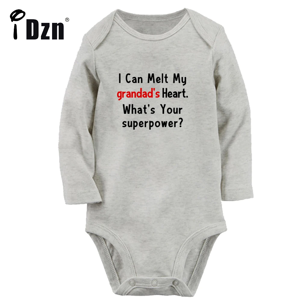 Комбинезон для мальчиков и девочек Superpower I whaley с забавным принтом надписью love my DAD