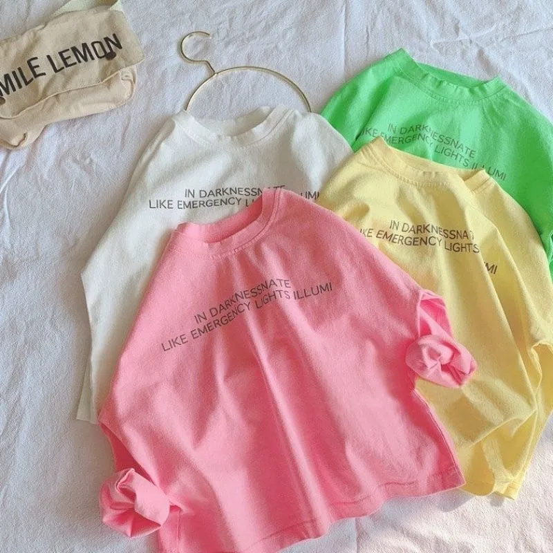 

Boys Girl T-shirt Long Sleeve 2022 Luxury Design Warm Spring Autumn Cotton Baby Kids Tops Christmas Children Clothing