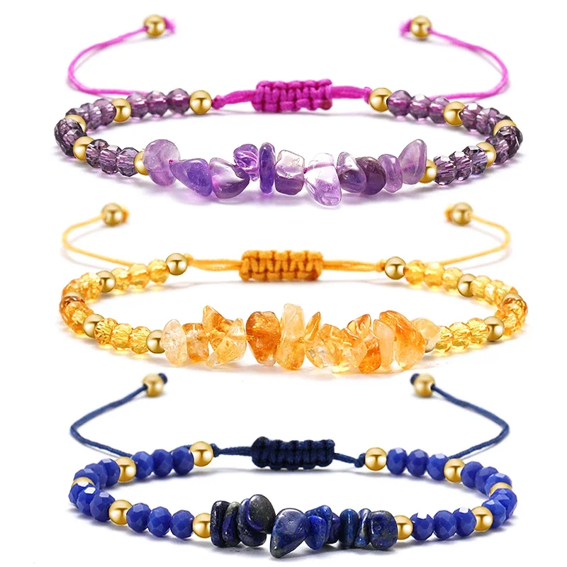 Браслет ручной работы с кристаллами в богемном стиле для пары