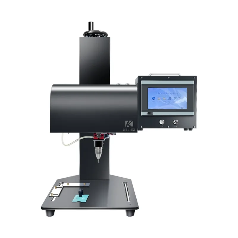 Kelier 2022 New Metal Nameplates Dot Peen Marking Engraving Machinery Vin Number Marker Dot Pin Marking Machine