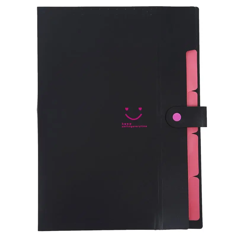 

Plastic Expanding File Folders Accordion Document Organizer 5-Pocket A4 Letter Size For School And Office