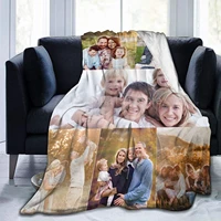 custom blanket with photo personalized bedding throw blankets flannel blankets for family birthday wedding gift