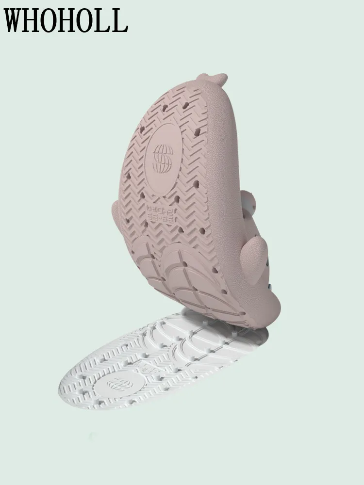 Funny Shark Ball Slippers Female 2022 Summer Indoor Home Antiskid Couple Shark Cool Slippers Man 4cm Thick Sole Flip Flops