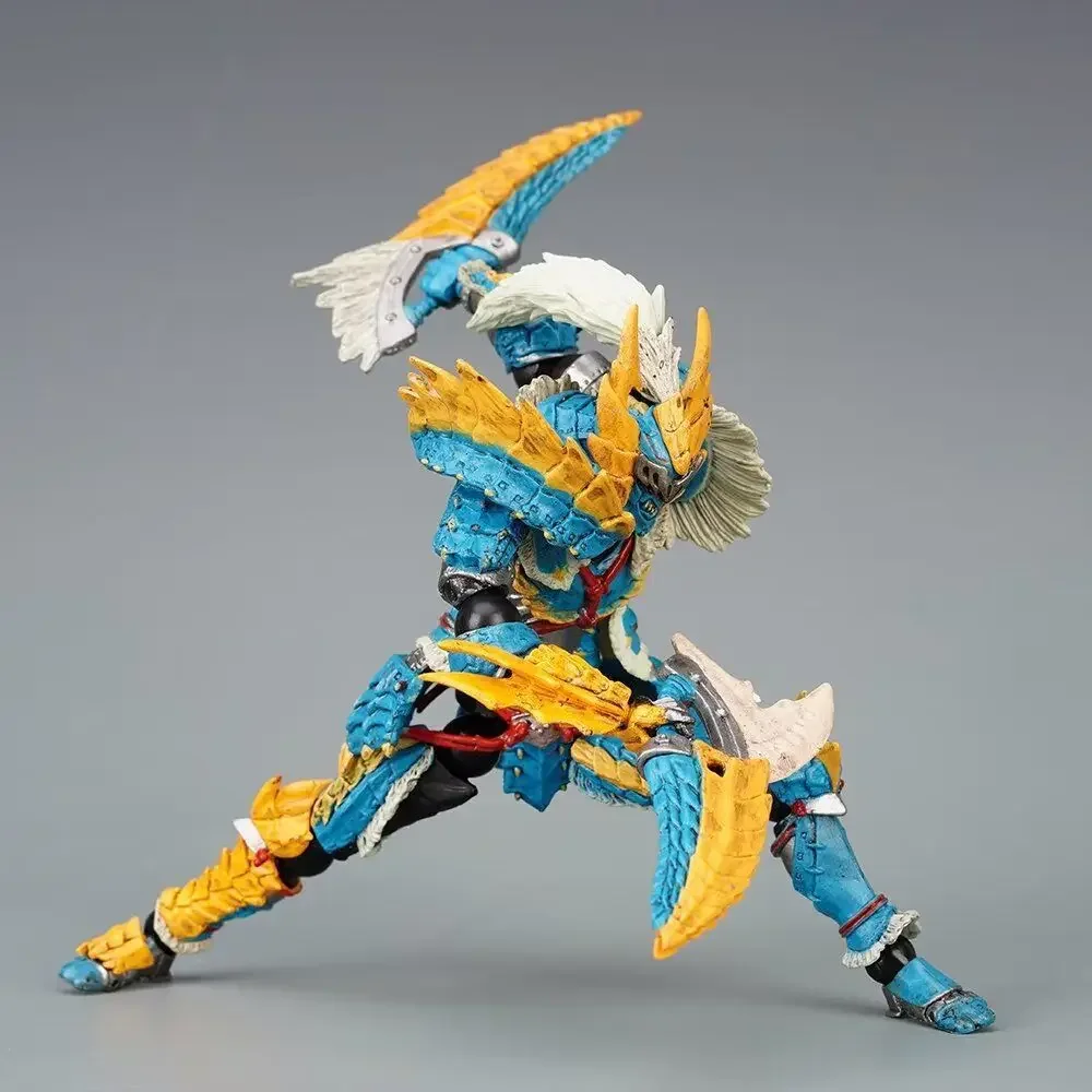 

Anime Monster Hunter Revoltech Yamaguchi NO.133 Swordsman Zinogre Rathalos Action Figure Collectible Model Figurine Kid Toy Gift