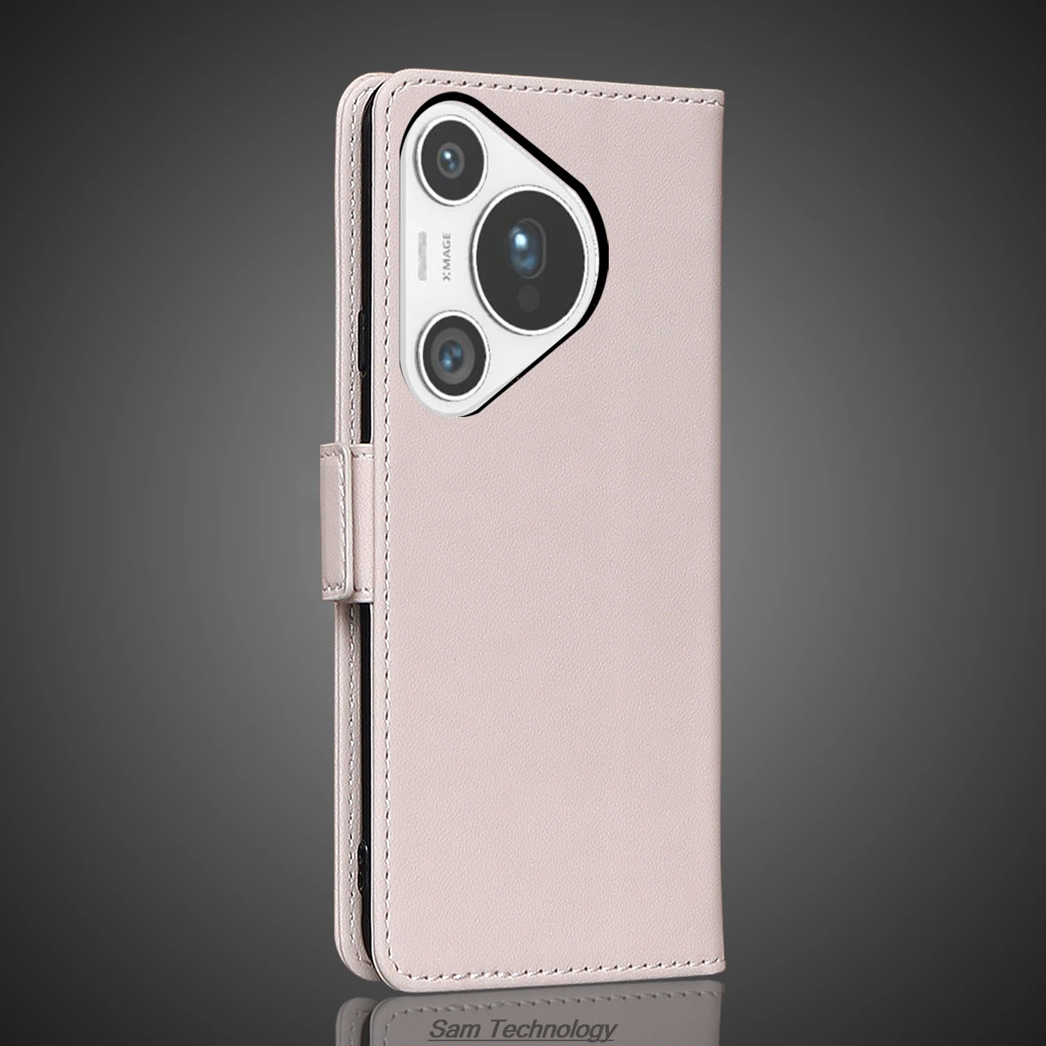 Кожаный чехол с магнитной пряжкой для Huawei Pura 70 Pro + / Pura70 кошелек RFID-блокировкой