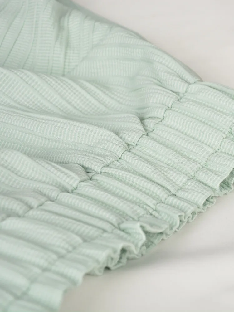 Женская Асимметричная юбка с оборками однотонная Повседневная трапециевидная