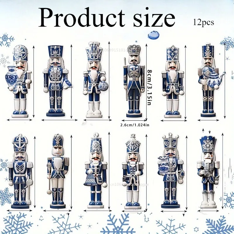 

Деревянные Щелкунчики, набор из 12 штук