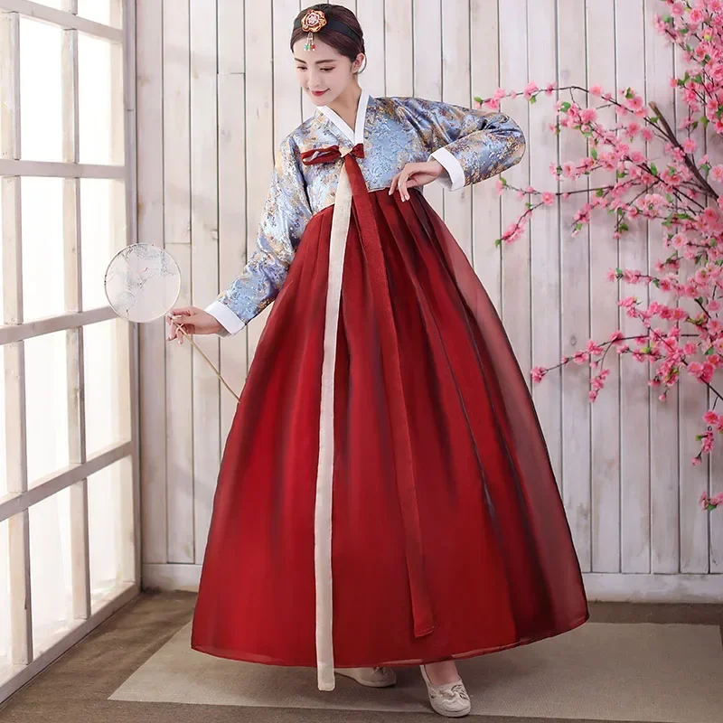Традиционная корейская одежда для женщин новинка 2023 платье hanbok старинный костюм