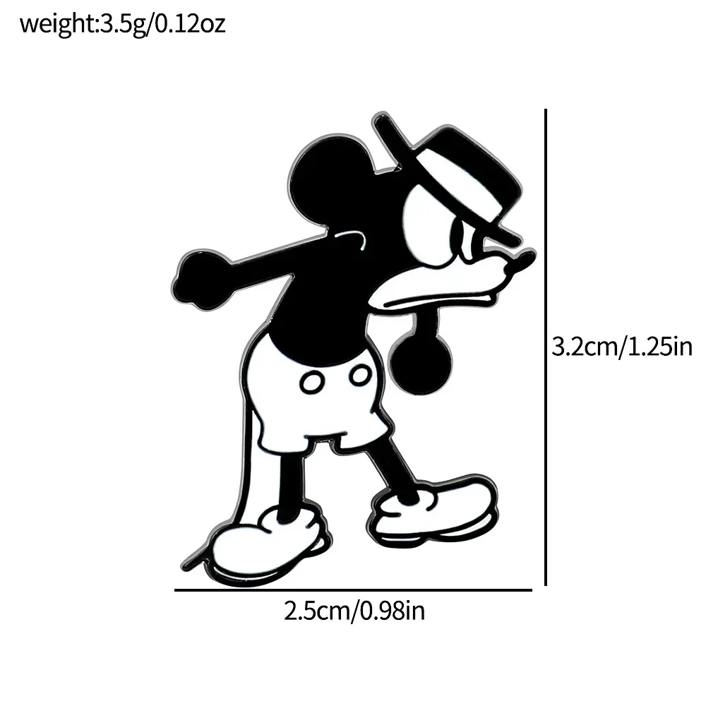 Металлическая брошь с изображением Микки Мауса в ассортименте