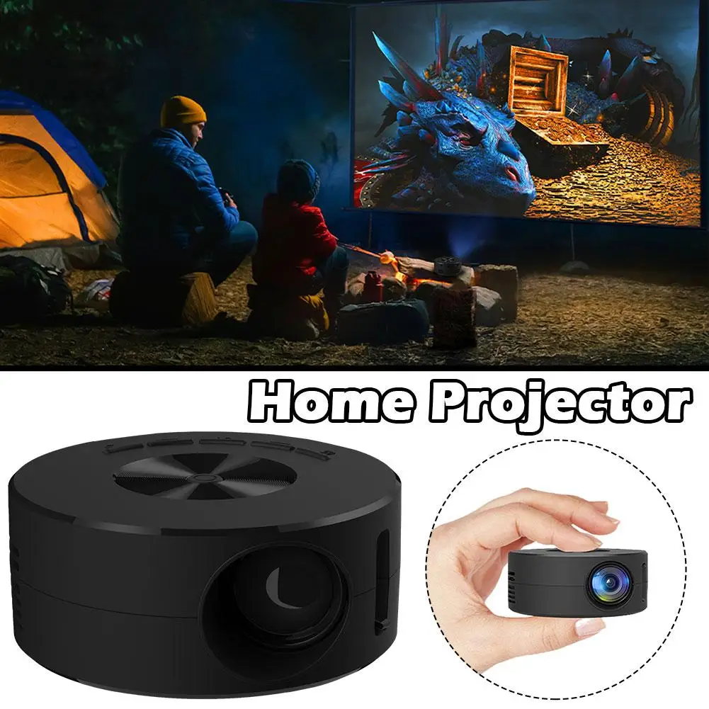 

Yt200 Led Mobile Video Mini Projector Home Theater Media Player Kids Gift Cinema Wired Same Screen Projector For And H4q1