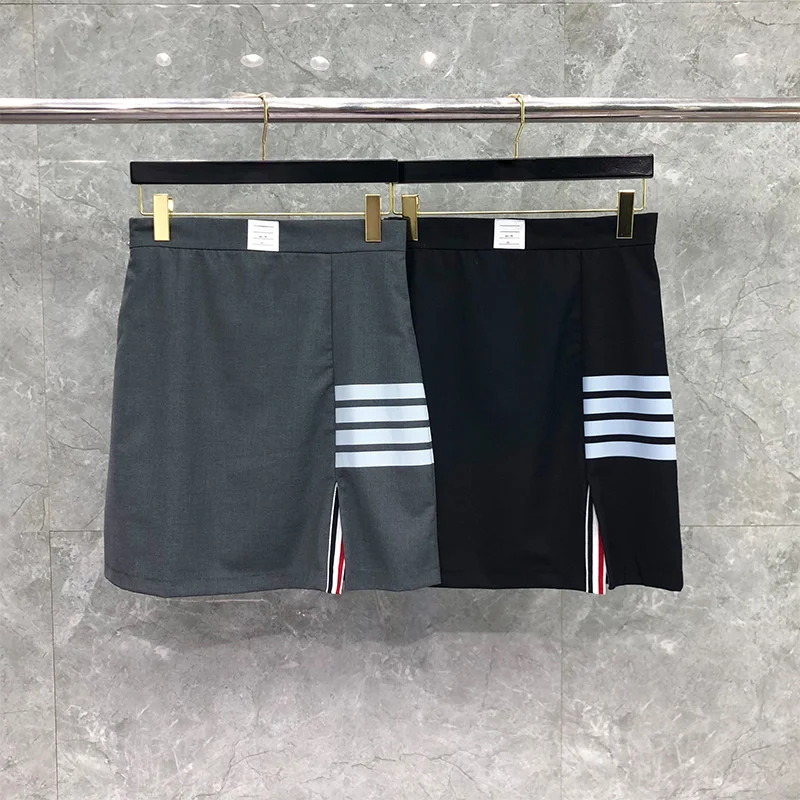 

Женская плиссированная юбка в полоску, до колена, с высокой талией