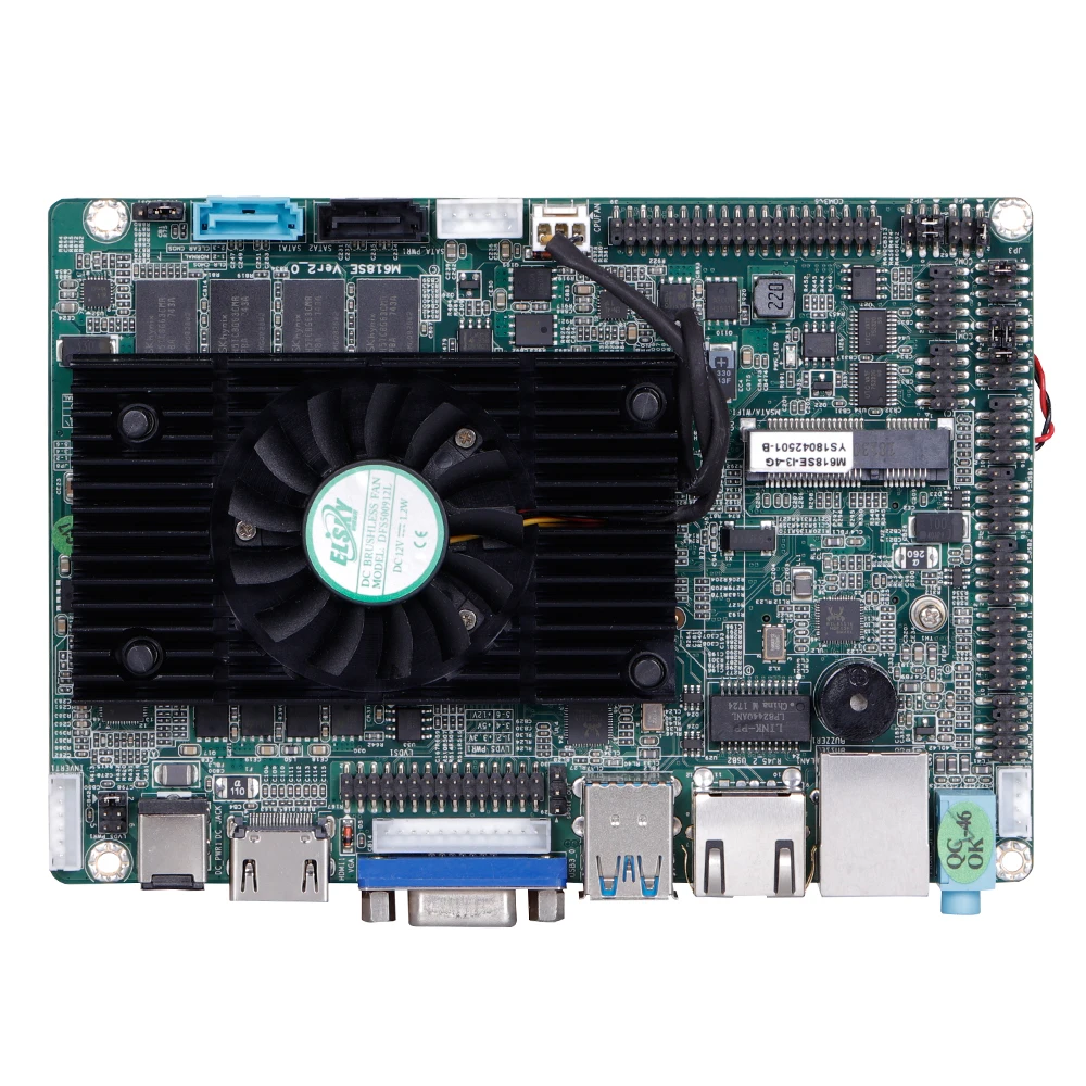 Фото Материнская плата ELSKY 3.5 дюйма на базе Intel M618SE с процессором Intel Celeron 1037U, Core I3-3217U/I5-3317U, 6*COM, 6*USB, поддержка Win 10, Linux №1