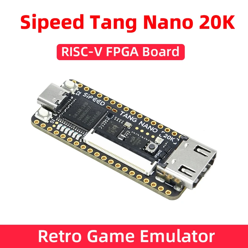 Фото Плата разработки Sipeed Tang Nano 20K FPGA, RISC-V, Linux, поддержка ретро-игровых консолей, RGB LCD, TF-карта, 64 Мбит SDRAM, 20K LUT4 №1