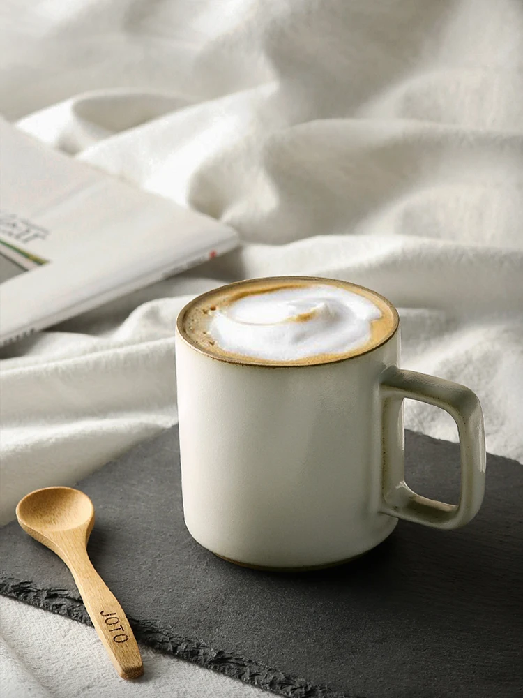 

Vintage Coarse Clay Stoneware Coffee Mug Ceramic Water Cup Handgrip Art Teacup Home Drinkware