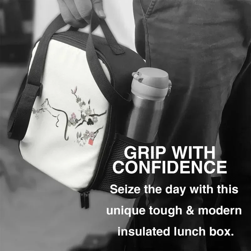 Термоизолированные ланч-боксы с милыми животными и принтами из материала