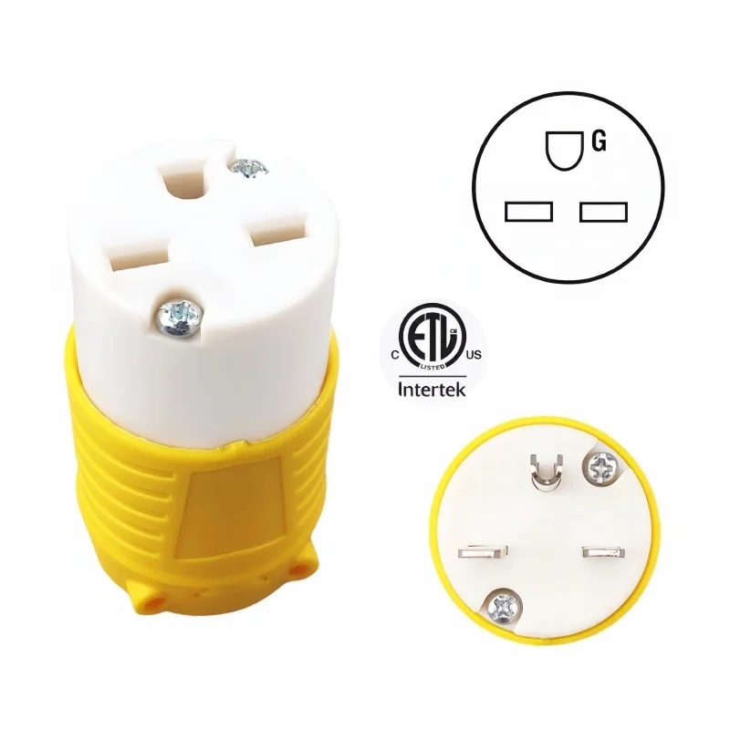 Наконечник удлинительного шнура NEMA 6-15P 15Amp 250 6-15R сменный Электрический штекер и