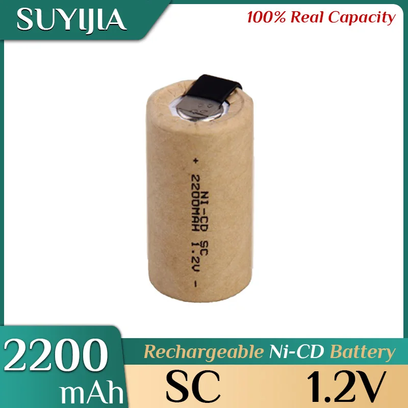 

1-10PCS SC 1.2V 2200mah No.3 Rechargeable NI-CD Battery High Capacity for Electric Screwdriver Battery Power Tool Hand Drill Toy