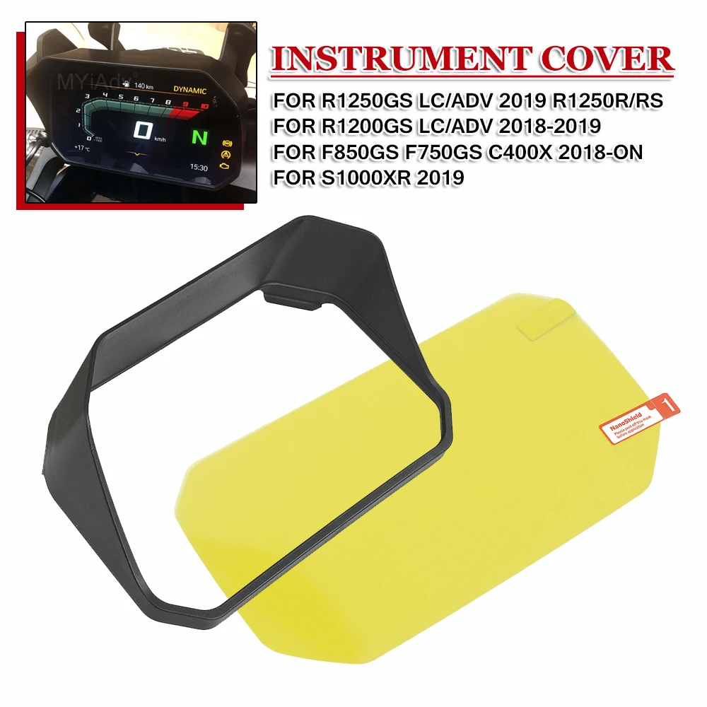 

For BMW R1200GS R1250GS LC Adventure F750GS F850GS C400X Motorcycle Instrument Hat Sun Visor Meter Cover Guard Screen Protector