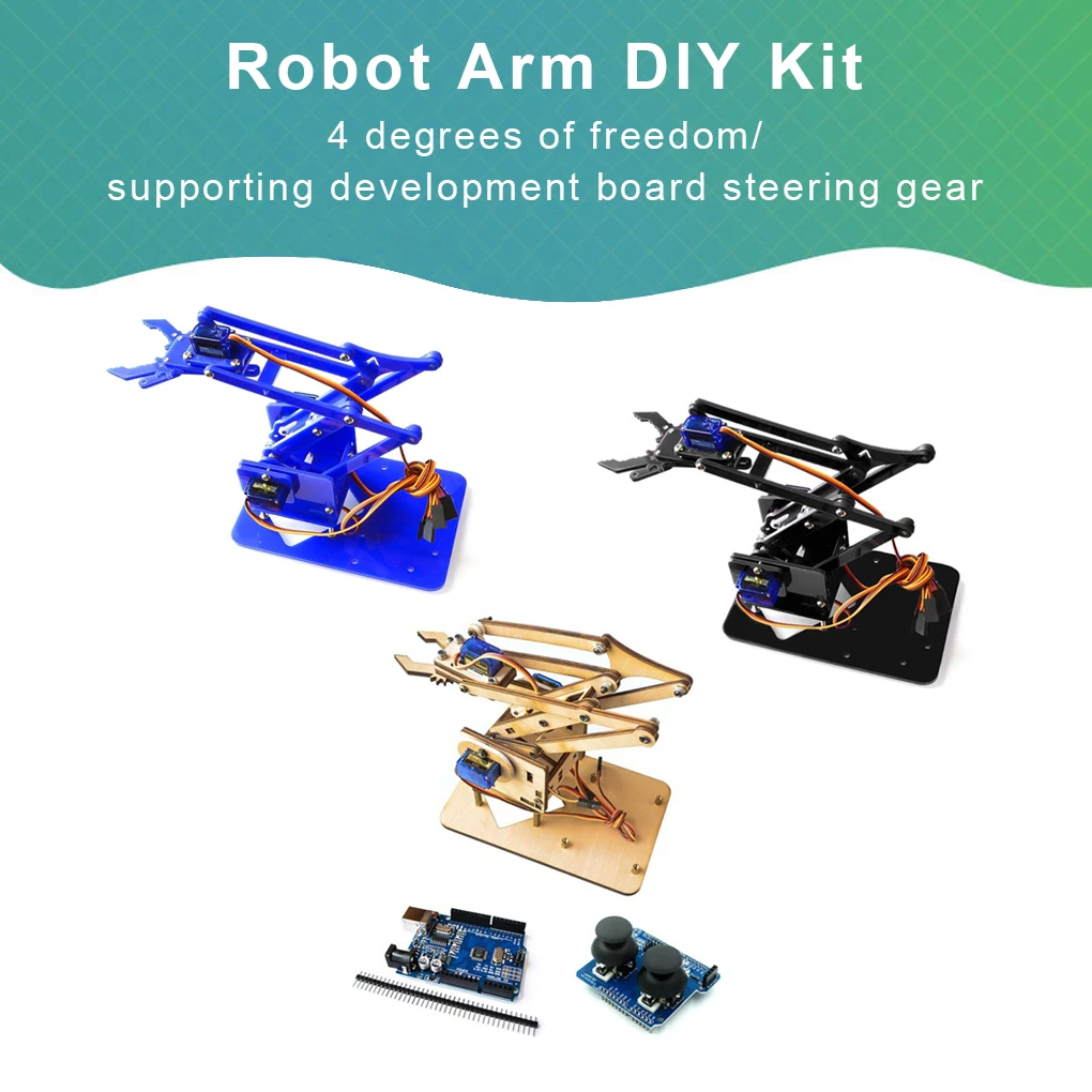 

4 DOF Robot Manipulator Kit Arm Learning DIY Mechanical Self-Assembly Gift
