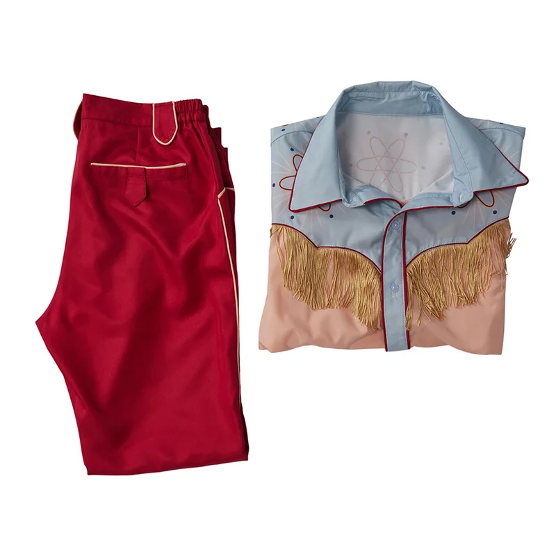 Костюм для косплея Назад к грома Future Marty McFly ковбойская рубашка взрослых и мужчин