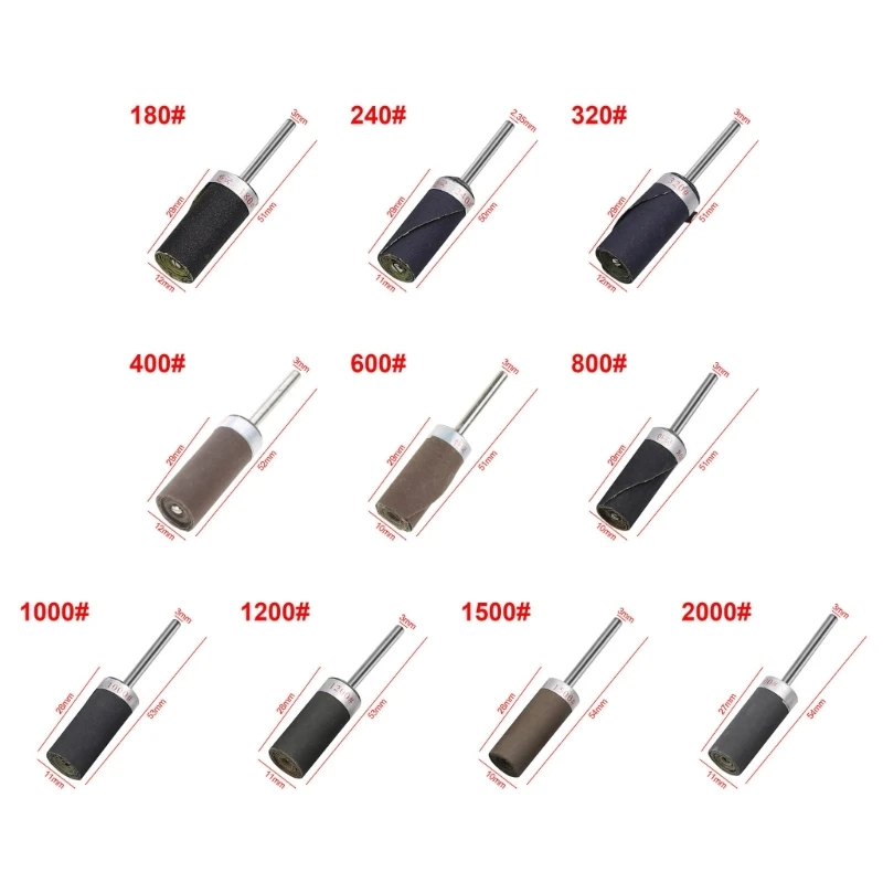 Наждачная бумага с хвостовиком 3 мм стержень наждачной бумаги электрическая