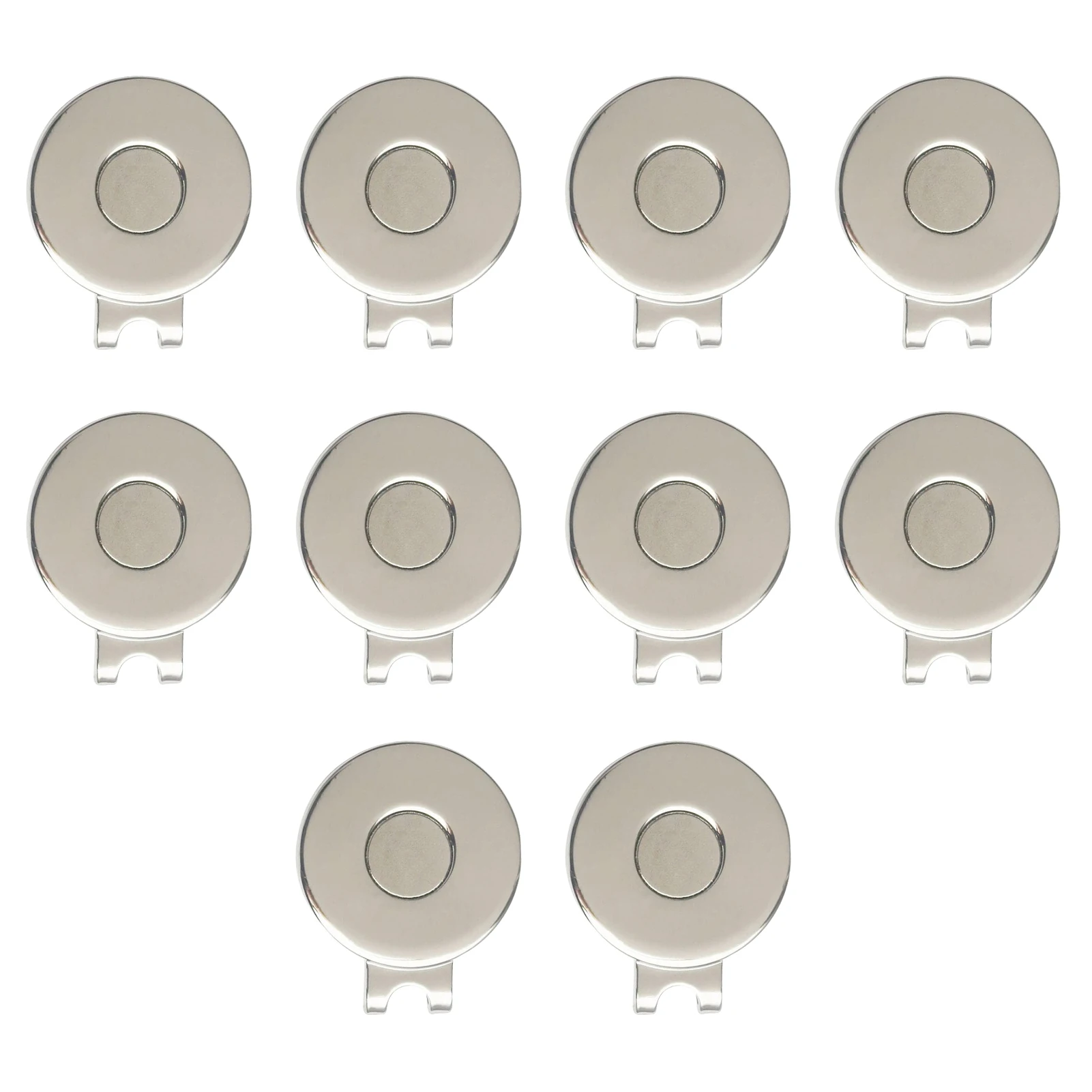 

10pcs Strong Outdoor Gift Professional Ball Marker Golf Hat Clip Accessories Belt Removable Magnetic Mini Training Aid Men Women
