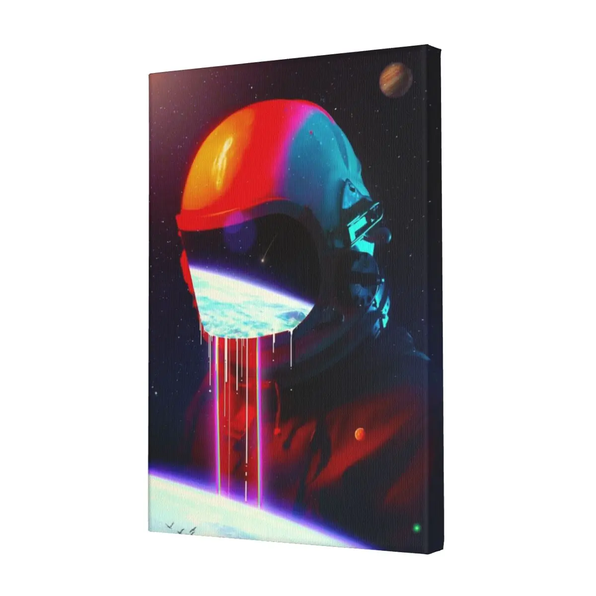 

Leak Canvas Frameless Painting Retro Natural Solid Wood Frame Birthday Gift Waterproof Customizable