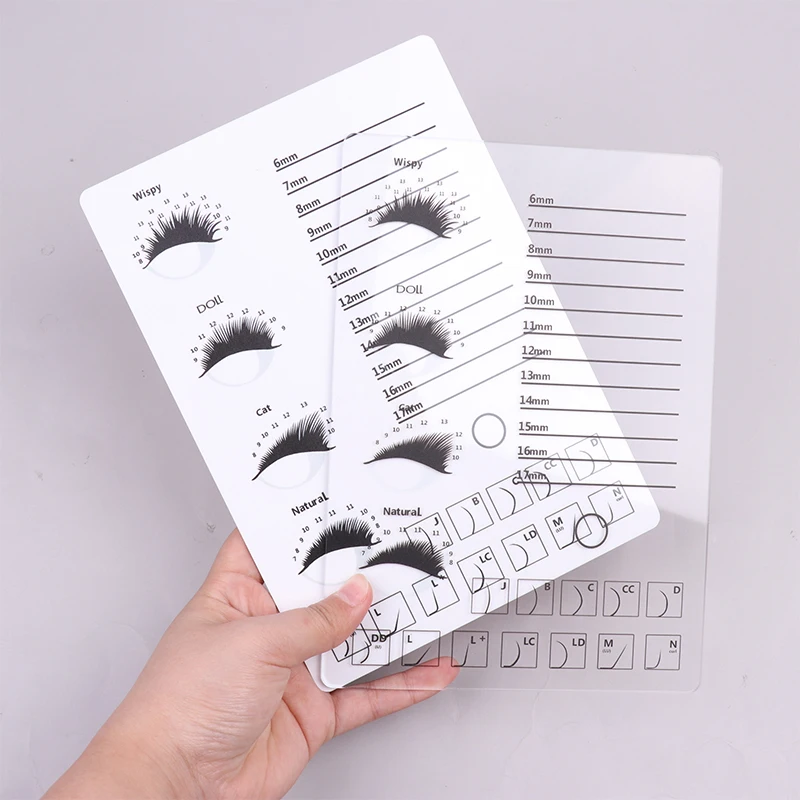 

1PC Eyelash Holder Eyelash Extension Glue Pallet Acrylic Board for Lashes False Eyelashes Pad Lash Tools