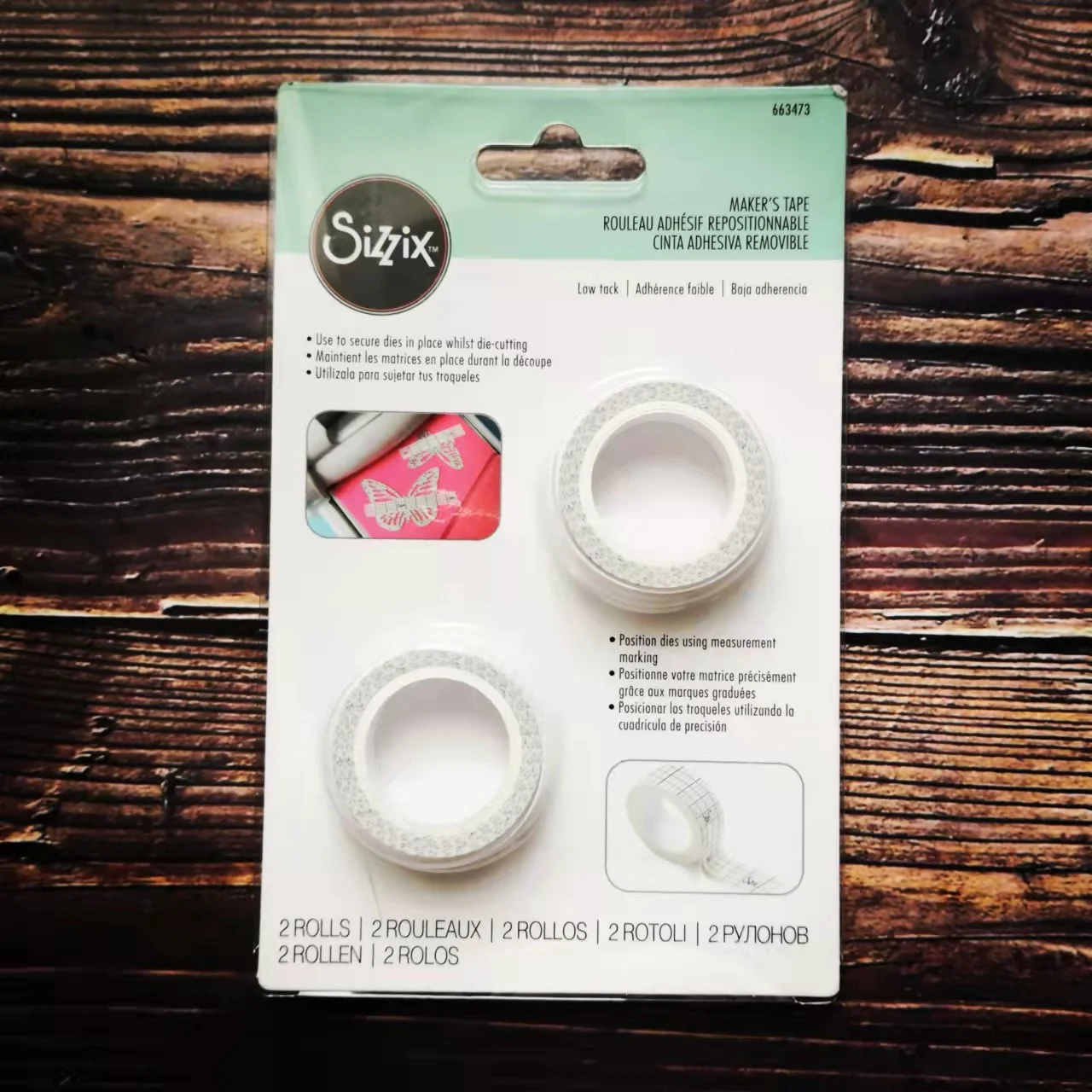

Скрапбукинг Sizzix 663473 с низкой липкой лентой