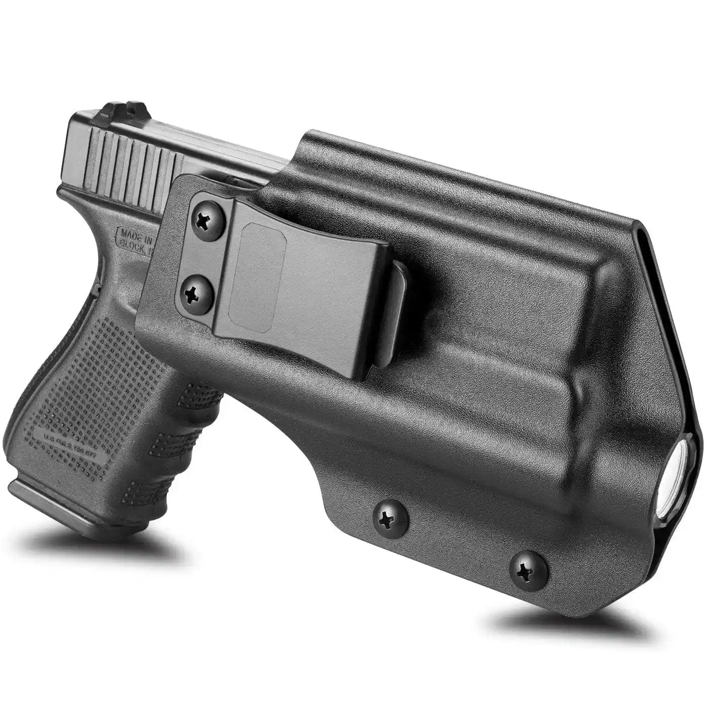 Gun&Flower Glock 19/19X/23/32/45 Kydex IWB Holster With Olight Baldr PRO Weapon Light & Red Dot