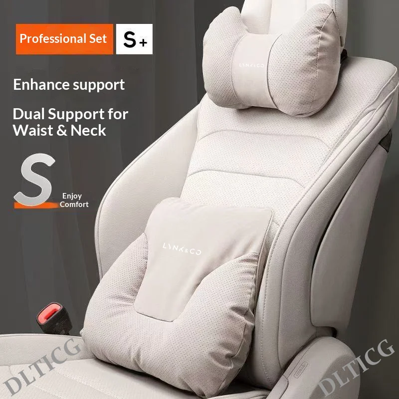 Фото Для LYNK&CO 03 06 900 09 08EM-P 01 06EM-P Z20 Z10 09EM-P 05: Мягкая подушка-подголовник для автомобиля, подушка для шеи и поясничной опоры сиденья №2