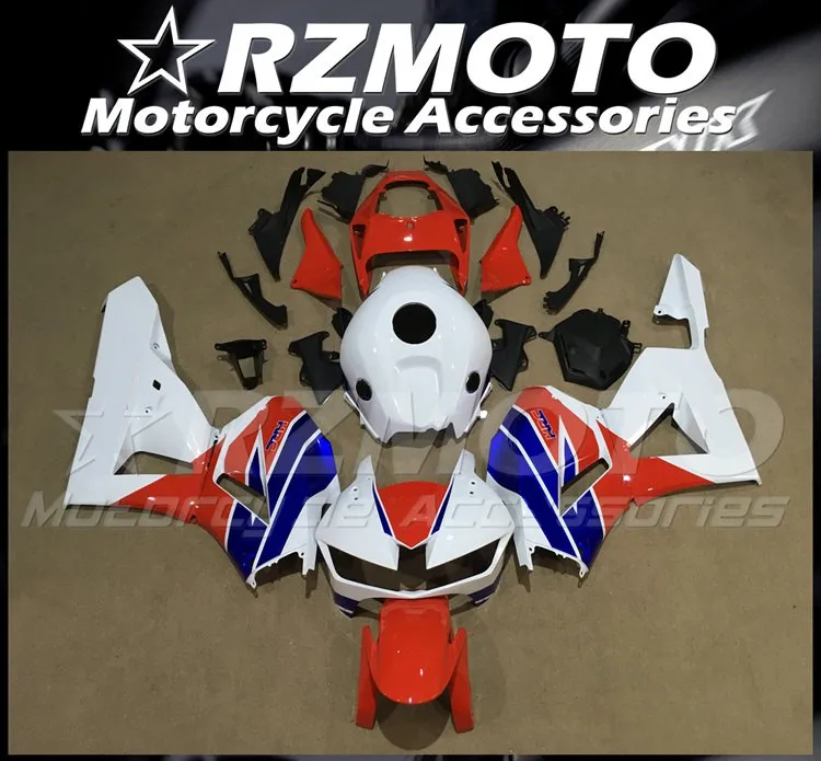 

Комплект обтекателей из АБС-пластика для HONDA CBR600RR F5 2013 2014 2015 2016 2017 13 14 15 16 17 18, комплект обтекателей красного и синего цвета, 4 подарка