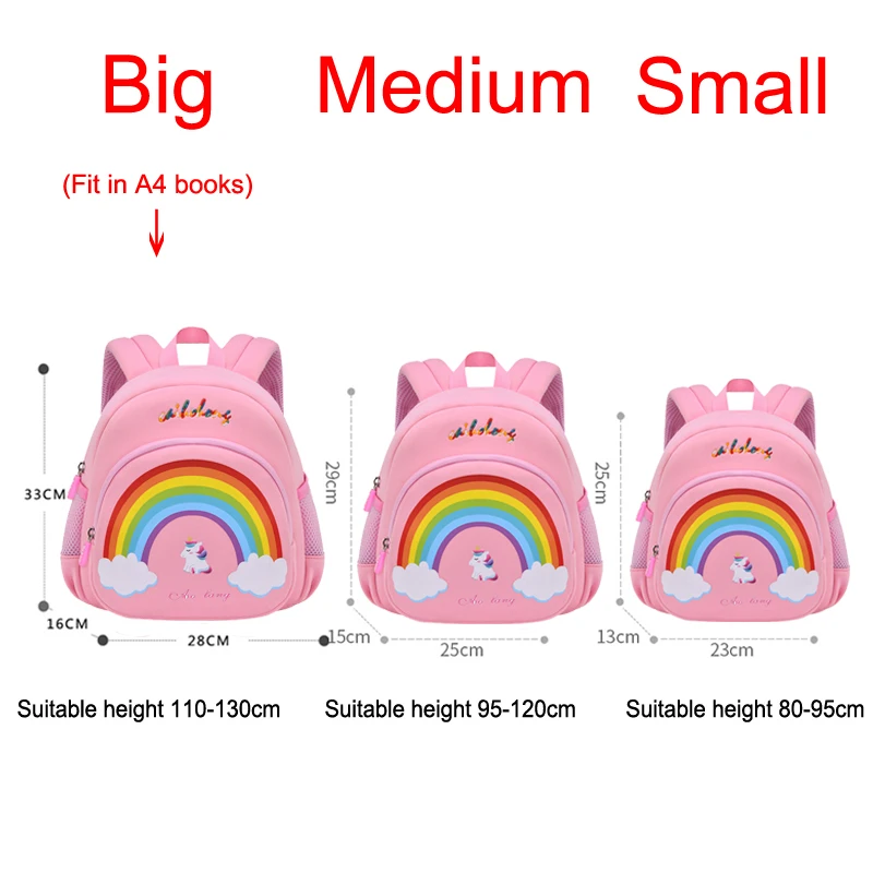 Children's Backpack In Kindergarten Mochila Unicornio Girls School Bags Cartoon Baby Toddler Kids Backpacks Cute Small Bookbags