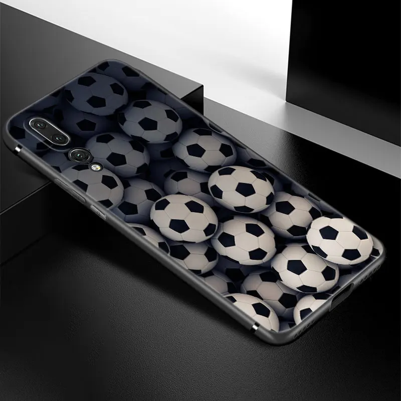Чехол для телефона с огненным футбольным мячом Huawei P20 P30 P40 P50 P Smart Z S Pro P8 P9 P10 Lite 5G E
