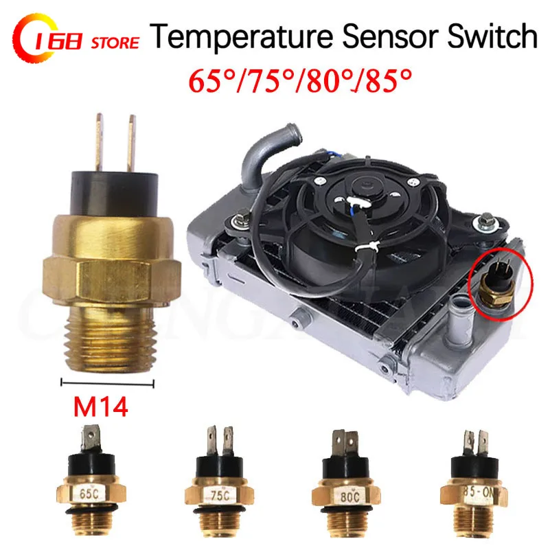 Фото CF500cc X5 0010-135000 CF188 датчик температуры воды двигателя M14 65/75/80/85 ° C Температура ATV UTV GO KART CF SWCGQ-C-CF500 №1