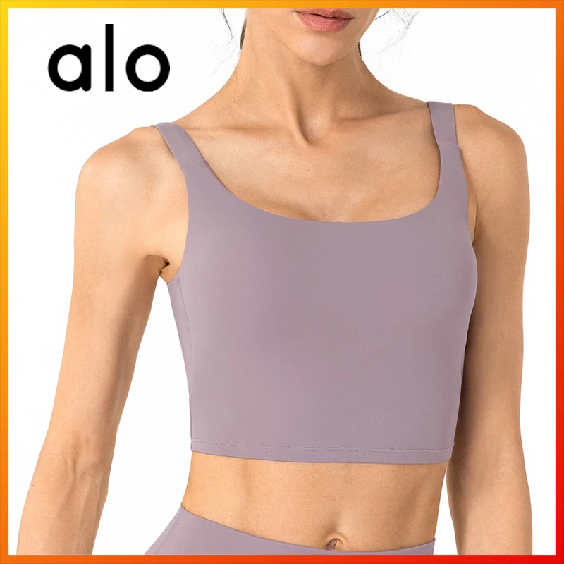 

Alo Yoga Women's Gym Breathable Sports Bra Outdoor Sports Tube Top Fitness Running Workout Underwear Fashion Sexy DS159